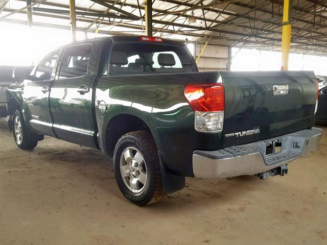 5TFEY5F11CX132191 - 2012 TOYOTA TUNDRA CRE GREEN photo 3