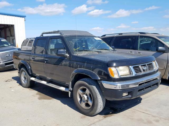 1N6ED27T2YC374297 - 2000 NISSAN FRONTIER C BLACK photo 1