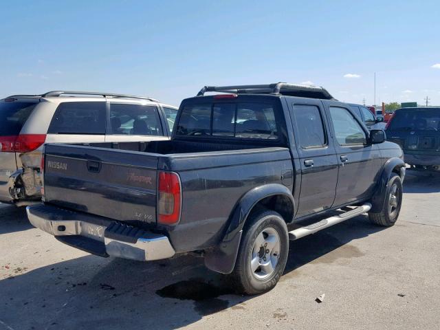 1N6ED27T2YC374297 - 2000 NISSAN FRONTIER C BLACK photo 4