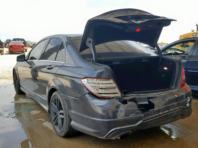 WDDGF4HB7DA770700 - 2013 MERCEDES-BENZ C 250 BLACK photo 3