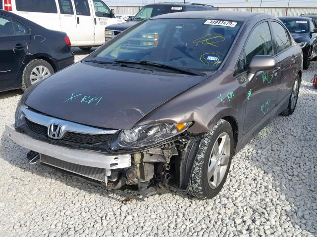 2HGFA1F6XAH544769 - 2010 HONDA CIVIC LX-S Qəhvəyi foto 2