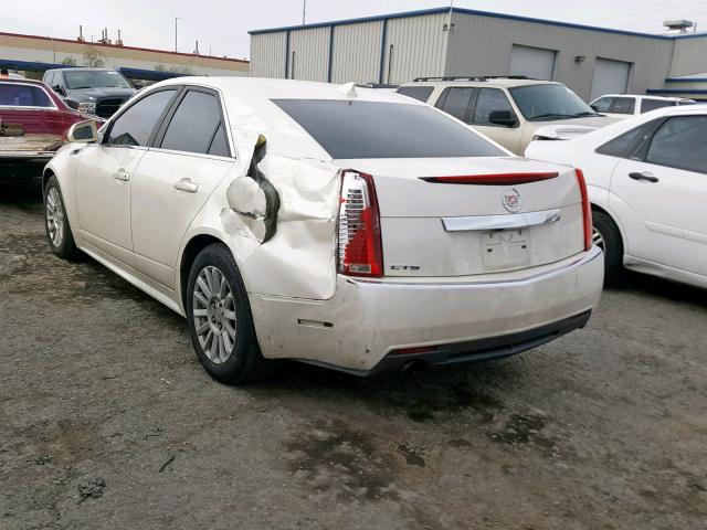 1G6DF5E53C0116303 - 2012 CADILLAC CTS LUXURY WHITE photo 3