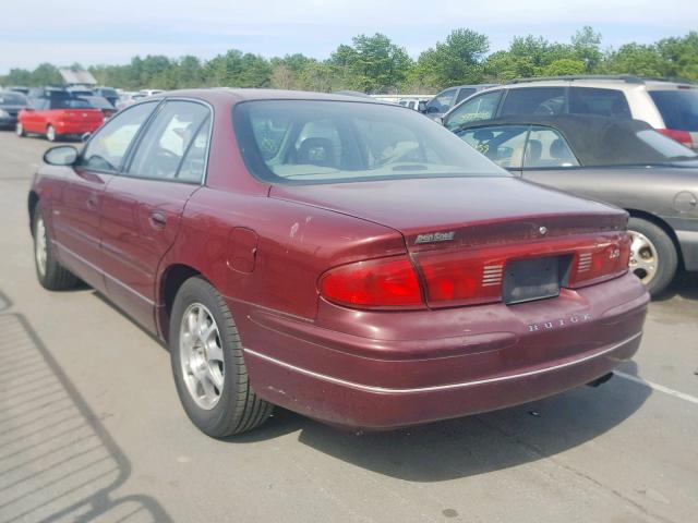 2G4WB52K6X1420954 - 1999 BUICK REGAL LS MAROON photo 3