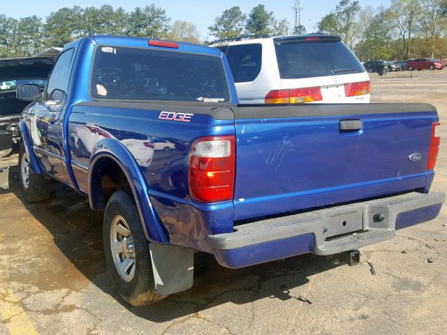 1FTYR10U55PA16775 - 2005 FORD RANGER BLUE photo 3