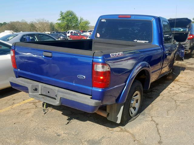 1FTYR10U55PA16775 - 2005 FORD RANGER BLUE photo 4