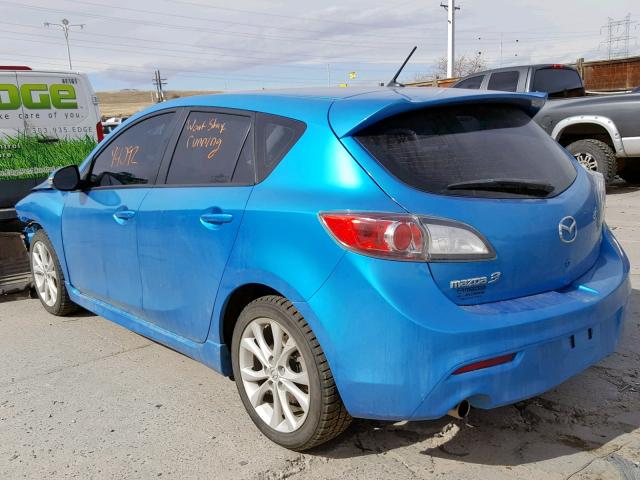 JM1BL1H50A1169890 - 2010 MAZDA 3 S BLUE photo 3