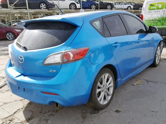 JM1BL1H50A1169890 - 2010 MAZDA 3 S BLUE photo 4