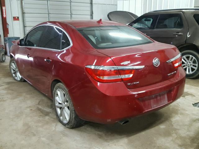 1G4PP5SKXC4172342 - 2012 BUICK VERANO MAROON photo 3