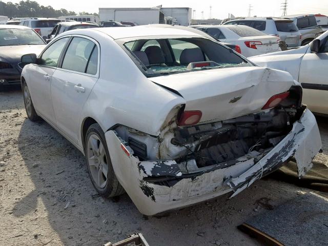 1G1ZA5E08AF254511 - 2010 CHEVROLET MALIBU LS WHITE photo 3