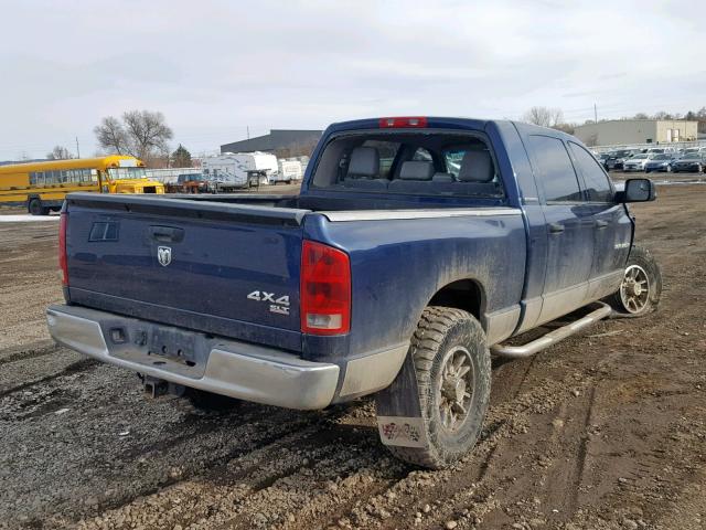 3D7KS29D36G190858 - 2006 DODGE RAM 2500 BLUE photo 4