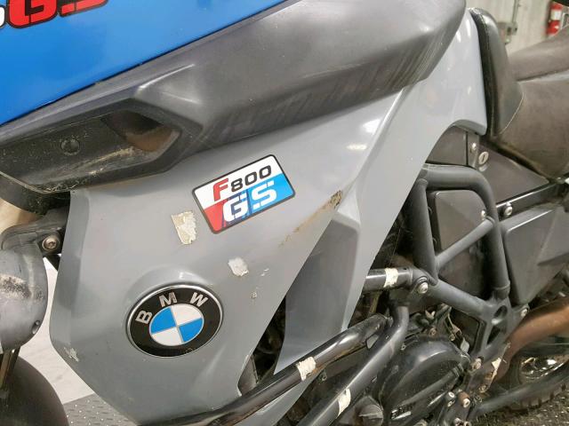 WB102290X9ZU01621 - 2009 BMW F800 GS BLUE photo 9