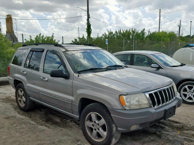 1J4GW48N82C205274 - 2002 JEEP GRAND CHER GRAY photo 1