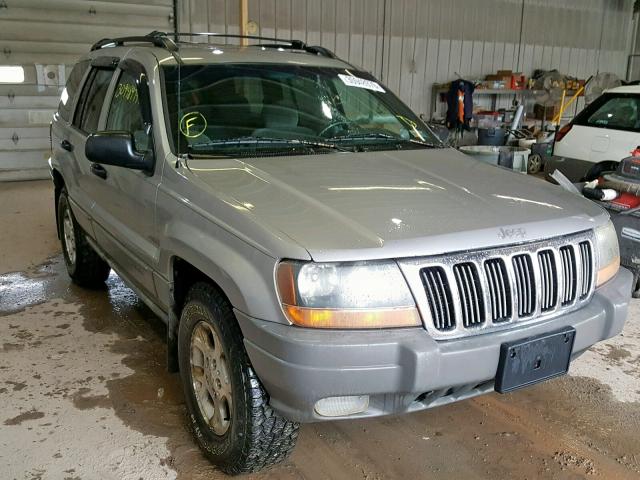 1J4GW48SXYC149174 - 2000 JEEP GRAND CHER GRAY photo 1