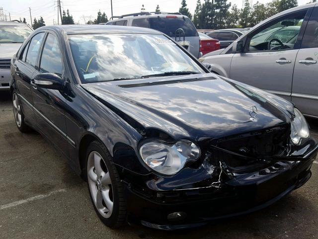 WDBRF40J45F692420 - 2005 MERCEDES-BENZ C 230K SPO BLACK photo 1