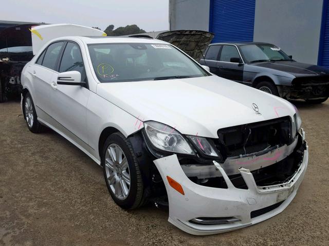 WDDHF5KB3DA730696 - 2013 MERCEDES-BENZ E 350 WHITE photo 1