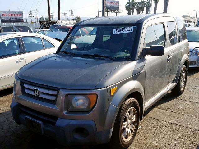 5J6YH18707L014731 - 2007 HONDA ELEMENT EX GRAY photo 2