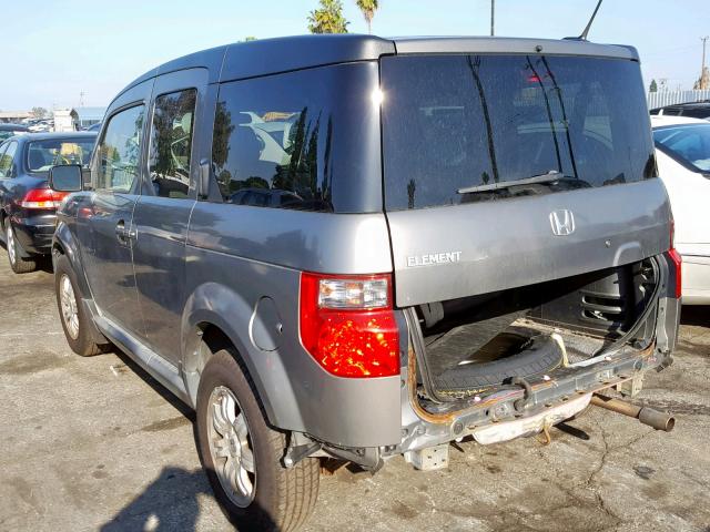 5J6YH18707L014731 - 2007 HONDA ELEMENT EX GRAY photo 3