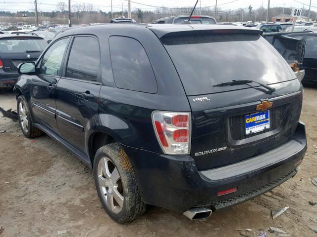 2CNDL937596232342 - 2009 CHEVROLET EQUINOX SP BLACK photo 3