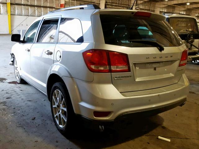 3C4PDDDG4ET251650 - 2014 DODGE JOURNEY LI SILVER photo 3