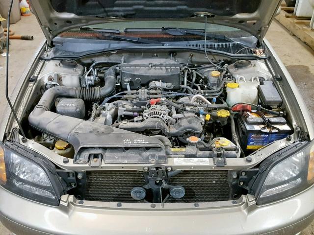 4S3BE656927215834 - 2002 SUBARU LEGACY GT GOLD photo 7