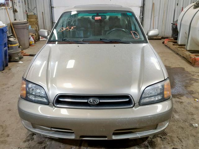 4S3BE656927215834 - 2002 SUBARU LEGACY GT GOLD photo 9