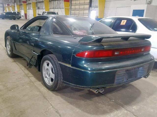 JA3BM54J7PY041104 - 1993 MITSUBISHI 3000 GT GREEN photo 3