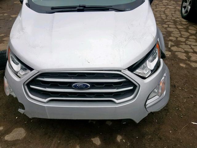 MAJ3P1TE6JC215636 - 2018 FORD ECOSPORT S SILVER photo 7