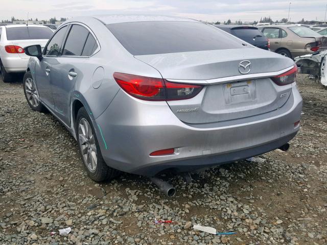 JM1GJ1U58G1445193 - 2016 MAZDA 6 SPORT SILVER photo 3