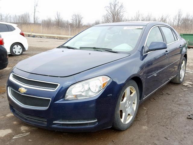 1G1ZJ577194248924 - 2009 CHEVROLET MALIBU 2LT BLUE photo 2