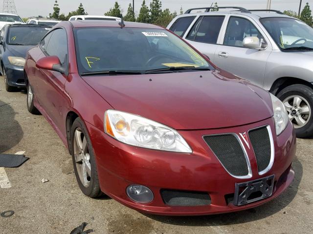 1G2ZH17N084186137 - 2008 PONTIAC G6 GT RED photo 1