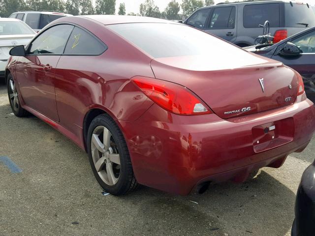 1G2ZH17N084186137 - 2008 PONTIAC G6 GT RED photo 3