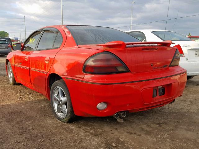 1G2NW52E2XM940673 - 1999 PONTIAC GRAND AM G RED photo 3