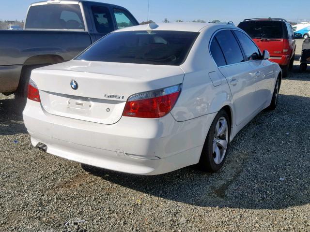 WBANE535X6CK88366 - 2006 BMW 525 I WHITE photo 4