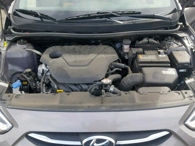 KMHCU5AE1HU356434 - 2017 HYUNDAI ACCENT SPO GRAY photo 7