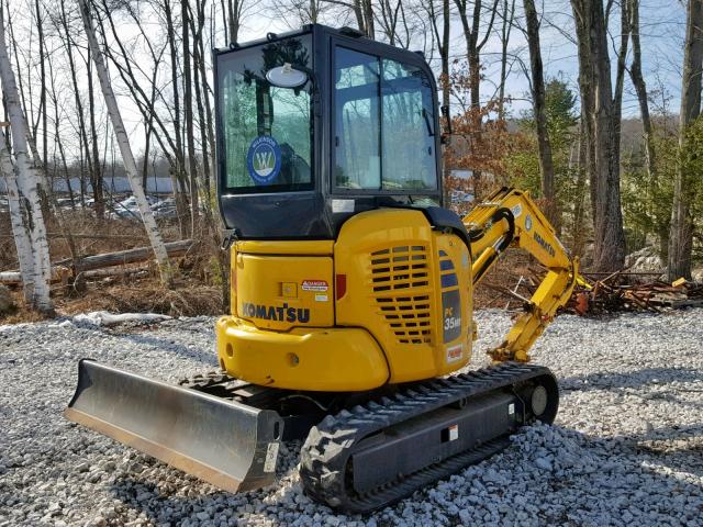 KMTPC263PJE031057 - 2018 KOMATSU PC35MR YELLOW photo 4