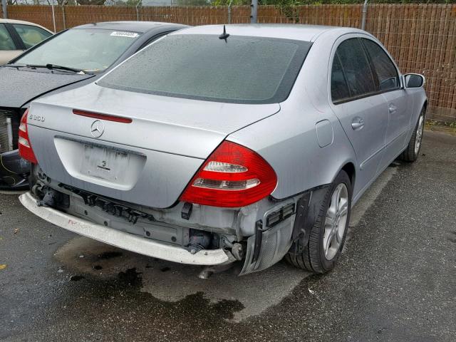 WDBUF56J56A845456 - 2006 MERCEDES-BENZ E 350 SILVER photo 4