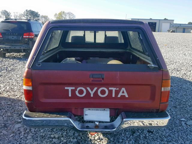 JT4RN81A0M0065662 - 1991 TOYOTA PICKUP 1/2 RED photo 6