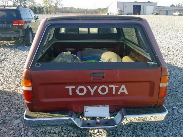 JT4RN81A0M0065662 - 1991 TOYOTA PICKUP 1/2 RED photo 9