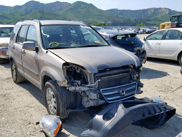 JHLRD78846C010796 - 2006 HONDA CR-V EX TAN photo 1