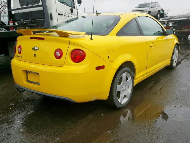 1G1AT18H297248534 - 2009 CHEVROLET COBALT LT YELLOW photo 4