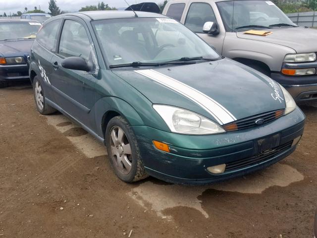 3FAHP31321R159523 - 2001 FORD FOCUS ZX3 GREEN photo 1