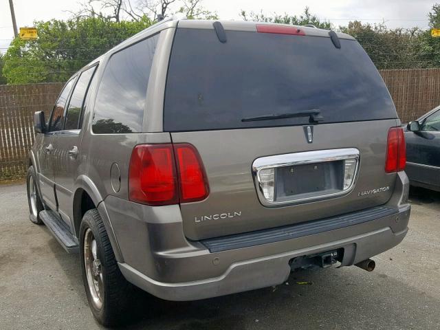 5LMFU28R64LJ38524 - 2004 LINCOLN NAVIGATOR Qəhvəyi foto 3
