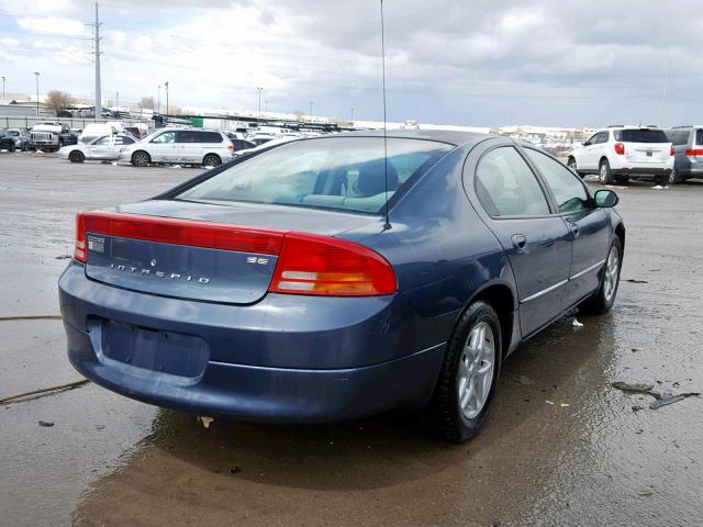 2B3HD46R63H555217 - 2003 DODGE INTREPID S BLUE photo 4