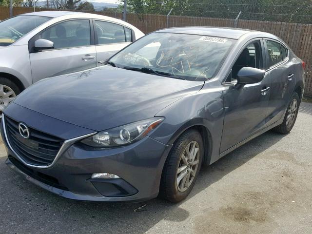 JM1BM1V70E1149101 - 2014 MAZDA 3 TOURING GRAY photo 2