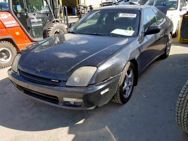 JHMBB61491C009639 - 2001 HONDA PRELUDE BLACK photo 2