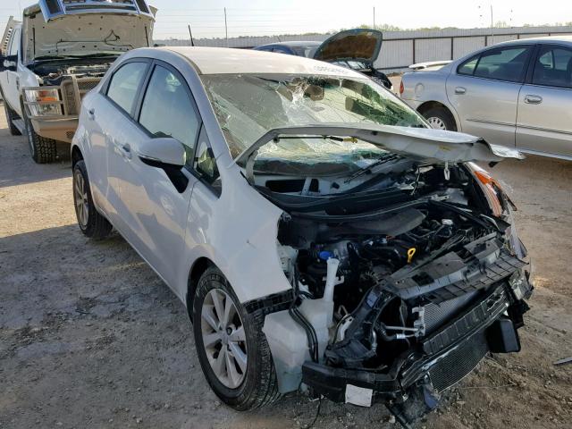 KNADN5A38F6428796 - 2015 KIA RIO EX WHITE photo 1