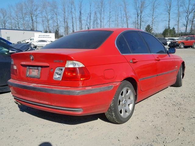 WBAAM5331XFR10112 - 1999 BMW 328 I AUTO RED photo 4