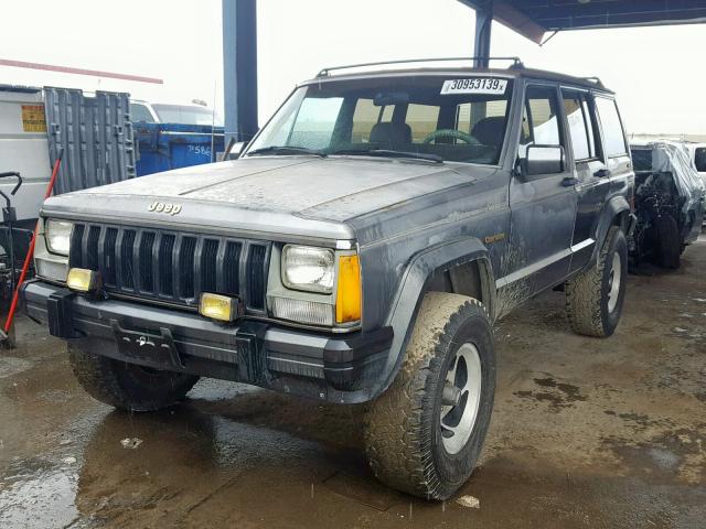 1JCMR7892HT128011 - 1987 JEEP CHEROKEE L GRAY photo 2