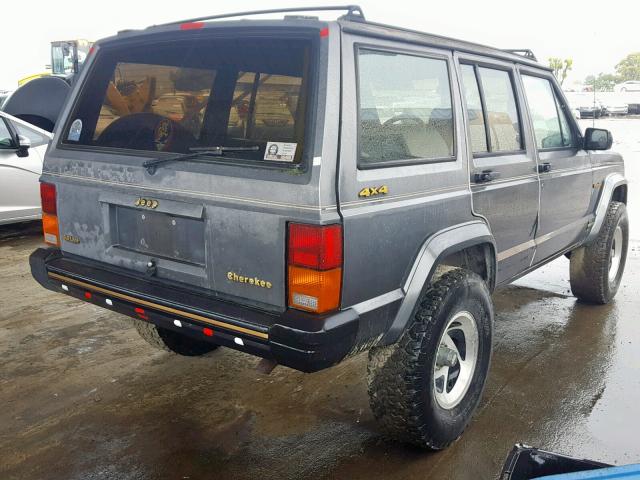 1JCMR7892HT128011 - 1987 JEEP CHEROKEE L GRAY photo 4