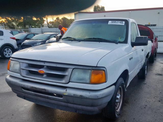 1FTCR10U8VUC22619 - 1997 FORD RANGER WHITE photo 2